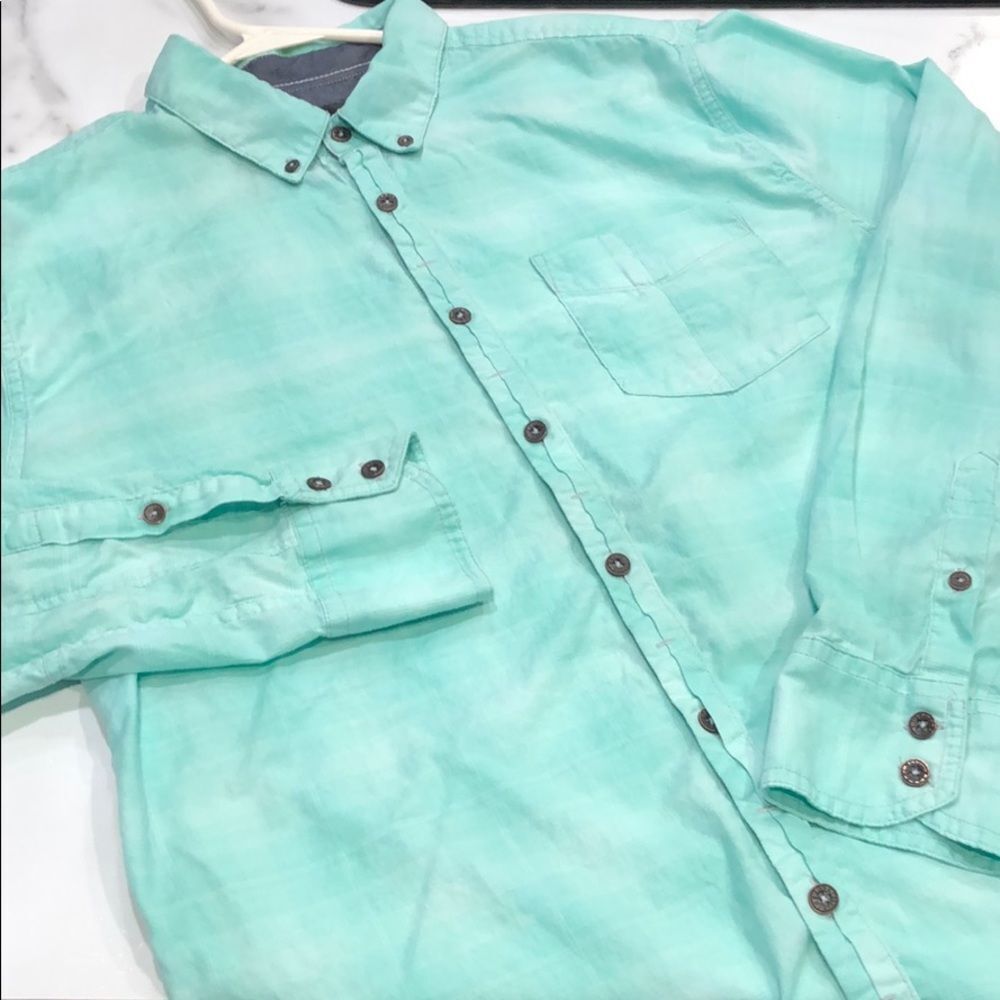 Outpost Makers Cotton/Spandex Button Down Shirt Mens L